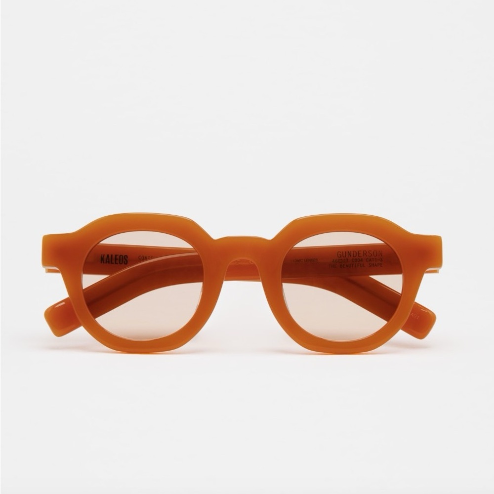 Kaleos Gunderson orange sunglasses with transitional lens (like new)